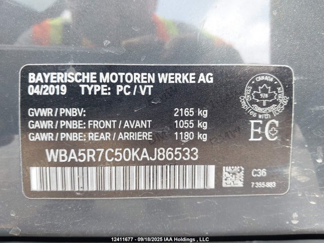 BMW 330I 2019 WBA5R7C50KAJ86533 Image 9
