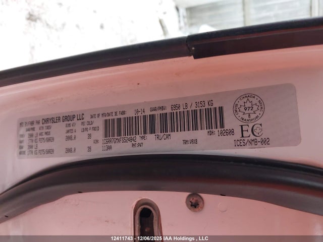 1C6RR7GMXFS524842 RAM 1500 Slt