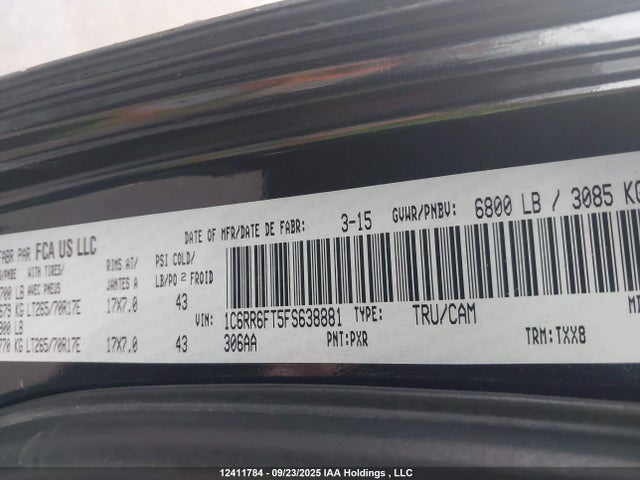 RAM 2015 2015 1C6RR6FT5FS638881 Image 19