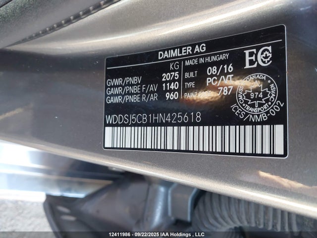 Mercedes-Benz CLA-Class 2017 WDDSJ5CB1HN425618 Image 18
