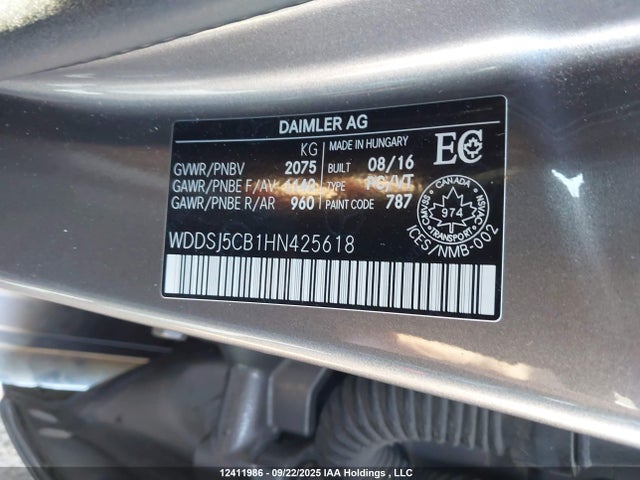 Mercedes-Benz CLA-Class 2017 WDDSJ5CB1HN425618 Image 9