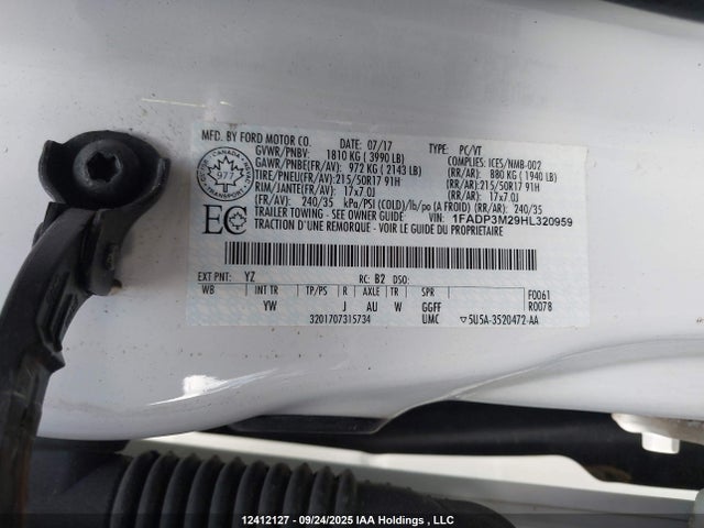 Ford 2.0l gdi 2017 1FADP3M29HL320959 Image 18