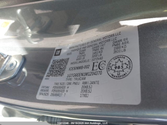1GTG6EEN1M1204370 GMC lgz - di, vvt, alum, var2, gen 2