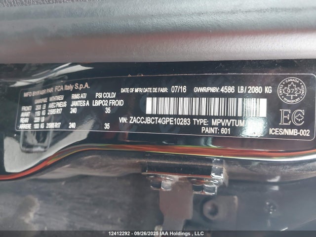 Jeep 2016 2016 ZACCJBCT4GPE10283 Image 19