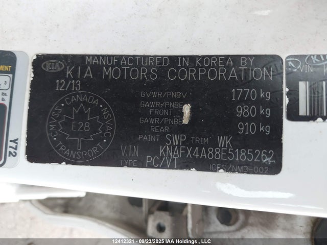 KIA Forte 2014 KNAFX4A88E5185262 Image 9
