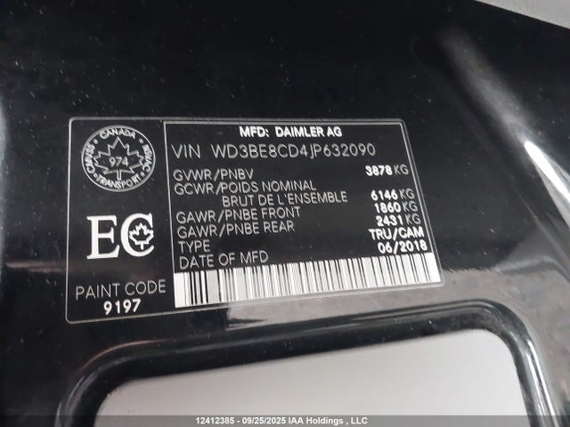 WD3BE8CD4JP632090 Mercedes-Benz mg5+mh5 with brake assist
