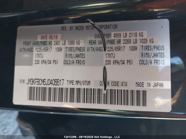 Mazda py cylinder deactivation 2018 JM3KFBCM6J0406617 Image 18