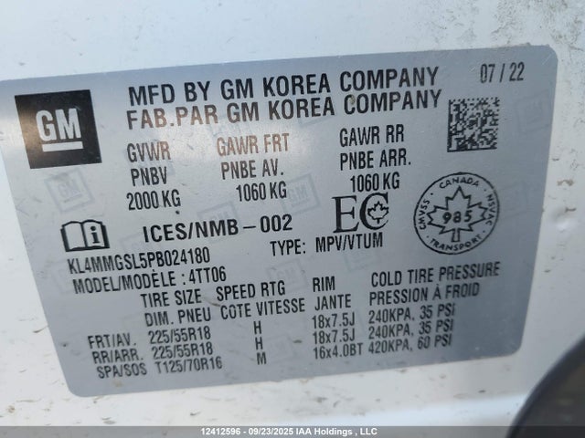 KL4MMGSL5PB024180 Buick l3t