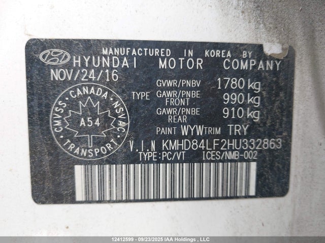 Hyundai Elantra 2017 KMHD84LF2HU332863 Image 9