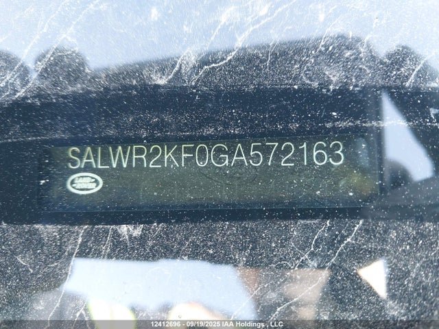 SALWR2KF0GA572163 Land Rover td6 lev3 lev160