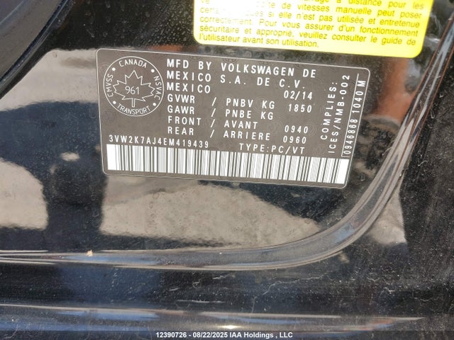 3VW2K7AJ4EM419439 Volkswagen Jetta