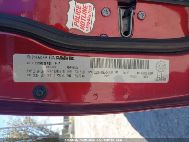 2C3CCABG3JH308124 Chrysler 2018