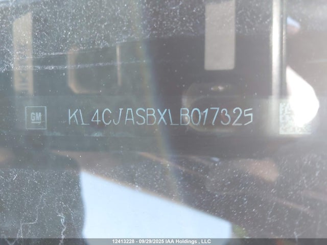 KL4CJASBXLB017325 Buick luv: mfi, variable valve timing, alum, e85 max