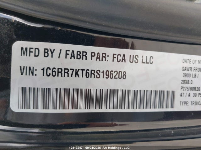 RAM 2024 2024 1C6RR7KT6RS196208 Image 18