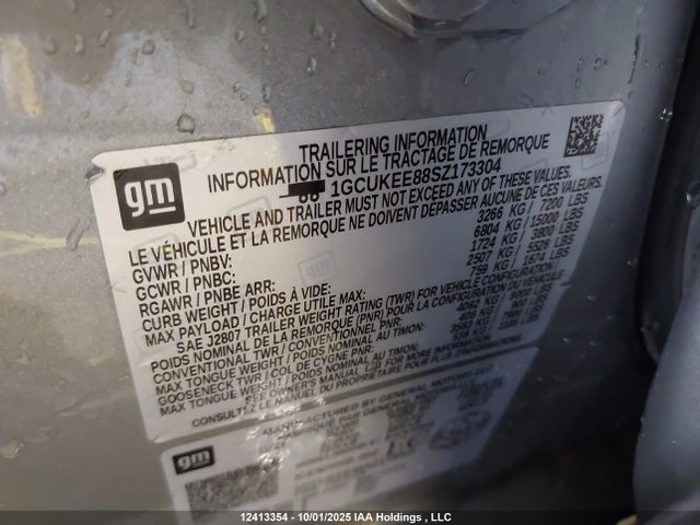 Продаж на аукціоні авто 2025 Chevrolet Silverado 1500 4wd Rst, vin: 1GCUKEE88SZ173304, номер лоту: 12413354