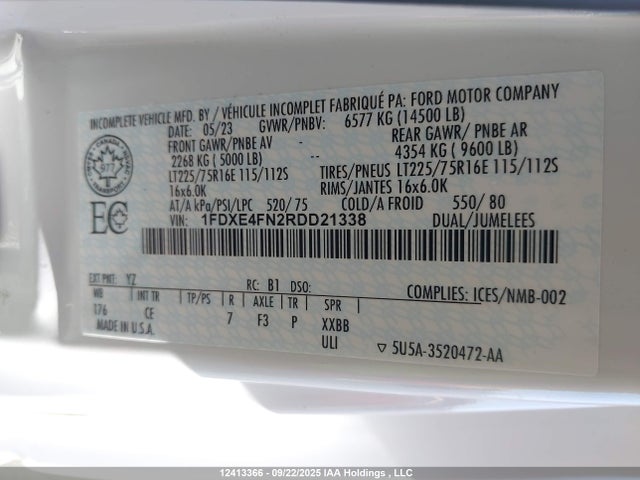 Ford 2024 2024 1FDXE4FN2RDD21338 Image 9