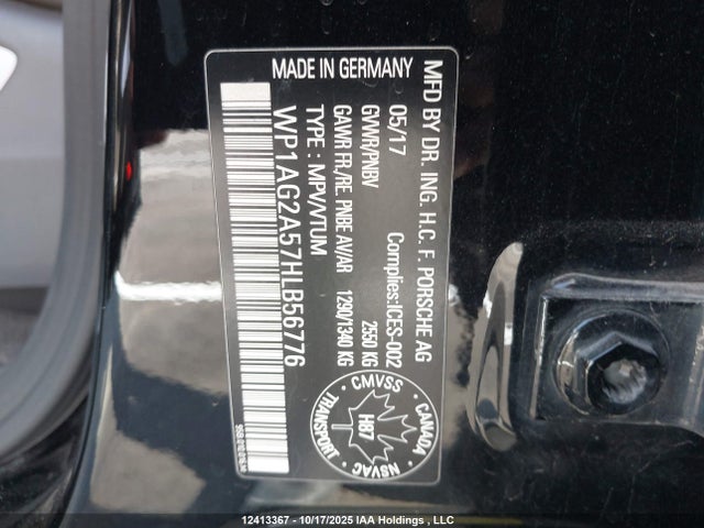 Porsche Macan Gts 2017 WP1AG2A57HLB56776 Image 18