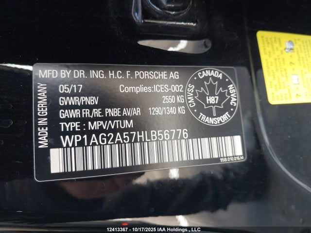 WP1AG2A57HLB56776 Porsche Macan Gts
