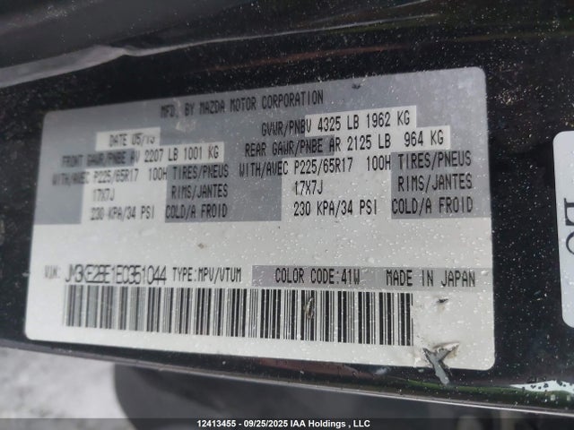 Mazda pe 2014 JM3KE2BE1E0351044 Image 19