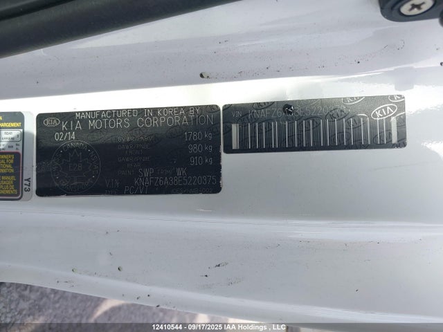 KIA dohc mpi theta ii 2014 KNAFZ6A38E5220375 Image 9
