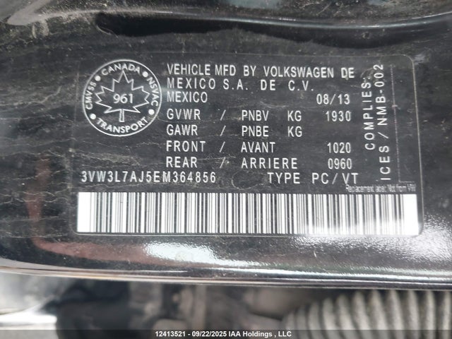 Volkswagen Tdi 2014 3VW3L7AJ5EM364856 Image 19