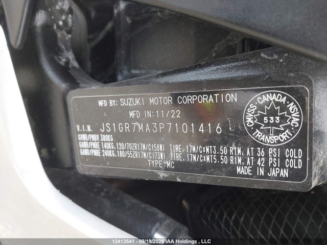 JS1GR7MA3P7101416 Suzuki R747