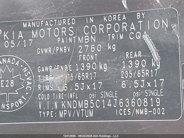 KIA Sedona 2018 KNDMB5C14J6360819 Image 9