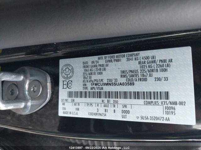 Ford dragon gtdi 2025 1FMCU9MN5SUA03589 Image 9
