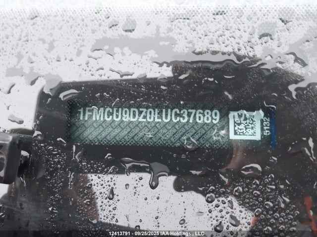 1FMCU9DZ0LUC37689 Ford 2020