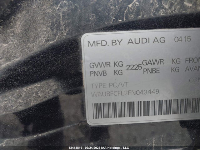 WAUBFCFL2FN043449 Audi A4 2.0t Komfort Plus