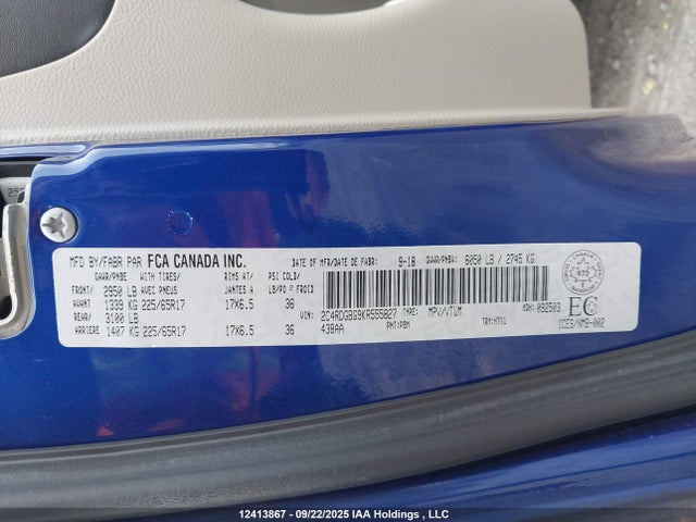 2C4RDGBG9KR555827 Dodge Grand Caravan