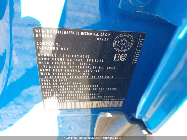 3VVSX7B28RM096483 Volkswagen tsi