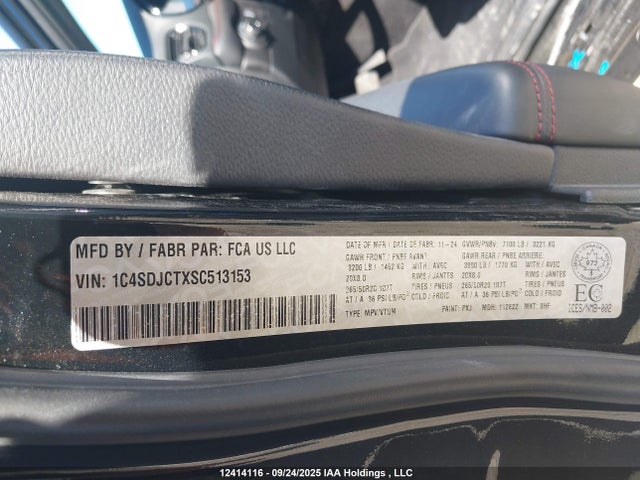 Dodge 2025 2025 1C4SDJCTXSC513153 Image 9