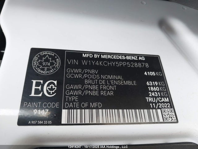 W1Y4KCHY5PP528878 Mercedes-Benz om654