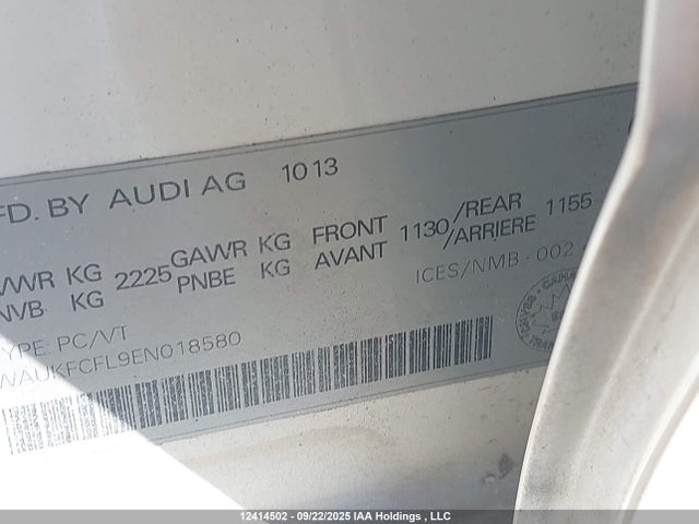 Audi flex fuel engine 2014 WAUKFCFL9EN018580 Image 17