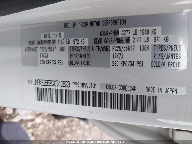 Mazda pe 2016 JM3KE2BE8G0740623 Image 18