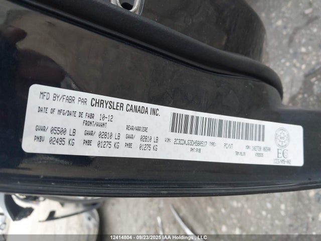 Aukcja sprzedaży 2013 Dodge Charger Sxt, vin: 2C3CDXJG3DH580517, numer aukcji: 12414804