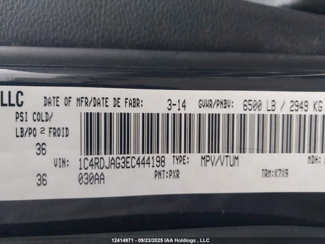 Dodge 2014 2014 1C4RDJAG3EC444198 Image 19