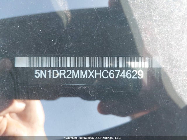5N1DR2MMXHC674629 Nissan Pathfinder