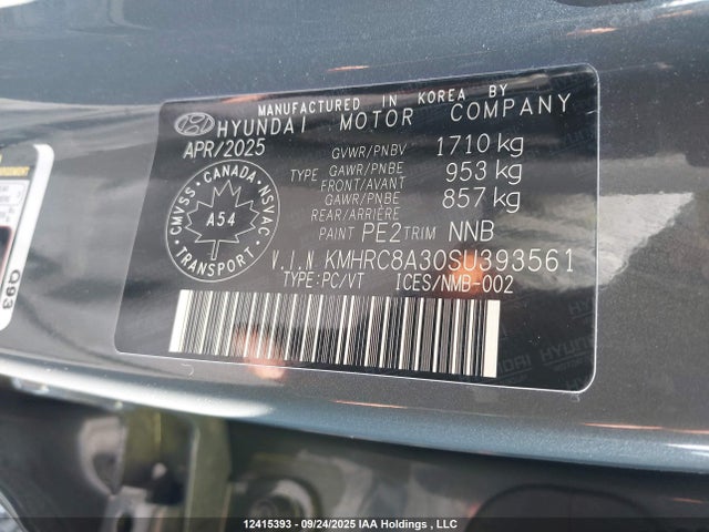 Hyundai mpi gamma ii 2025 KMHRC8A30SU393561 Image 9