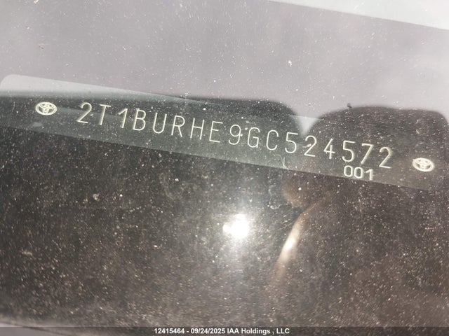 2T1BURHE9GC524572 Toyota 2zr-fe