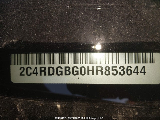 2C4RDGBG0HR853644 Dodge 2017