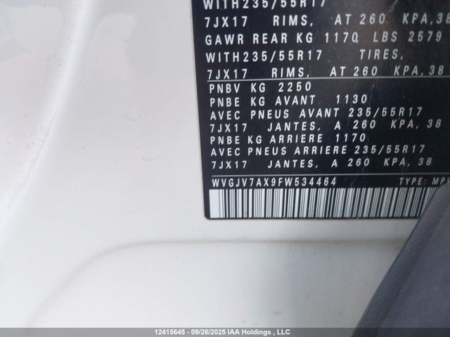 WVGJV7AX9FW534464 Volkswagen 2015