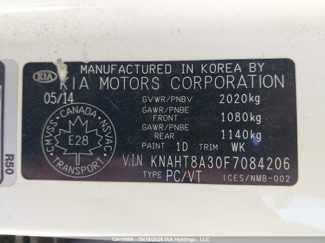KIA dohc gdi nu 2015 KNAHT8A30F7084206 Image 9