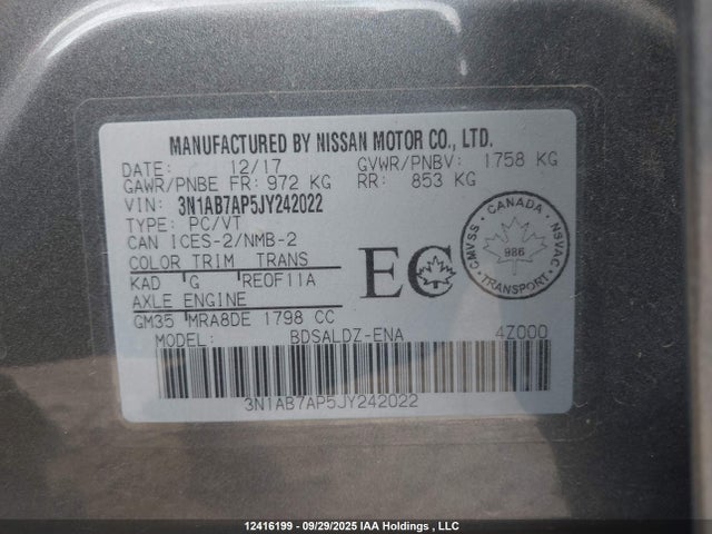 3N1AB7AP5JY242022 Nissan Sentra