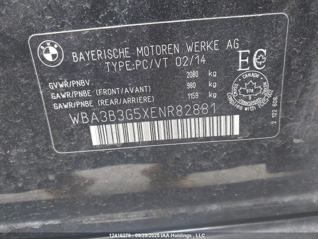 WBA3B3G5XENR82881 BMW 328I