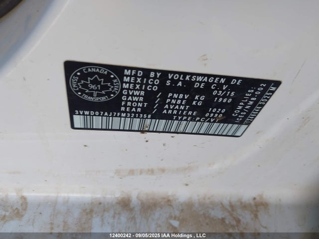 3VWD07AJ7FM321358 Volkswagen 1.8t