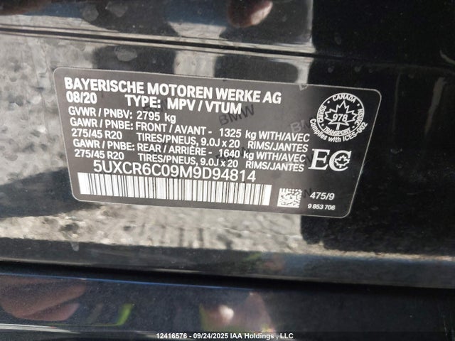 5UXCR6C09M9D94814 BMW X5