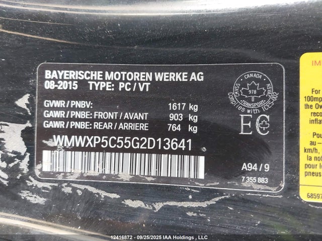 Mini 2016 2016 WMWXP5C55G2D13641 Image 9