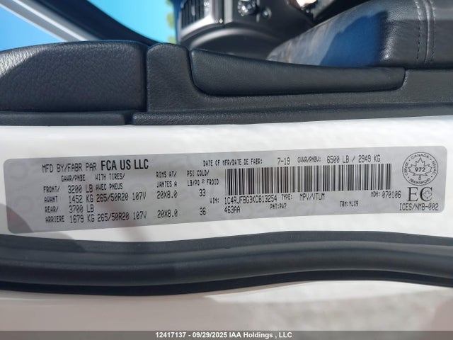 Jeep Grand Cherokee 2019 1C4RJFBG3KC813254 Image 9